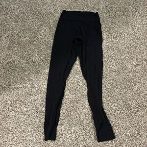 lululemon black align joggers, size 2